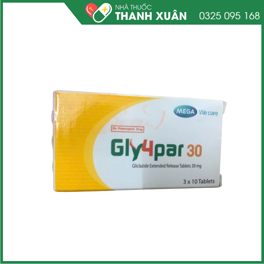 Gly4par 30 điều trị đái tháo đường typ 2